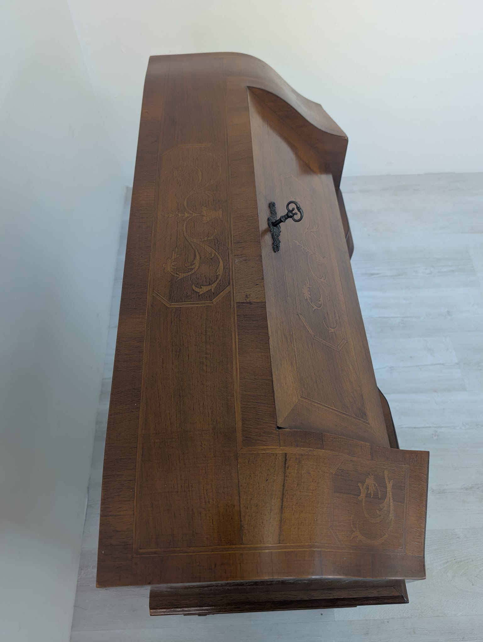 Sekretarzyk, biurko włoskie z intarsją - obrazek 15