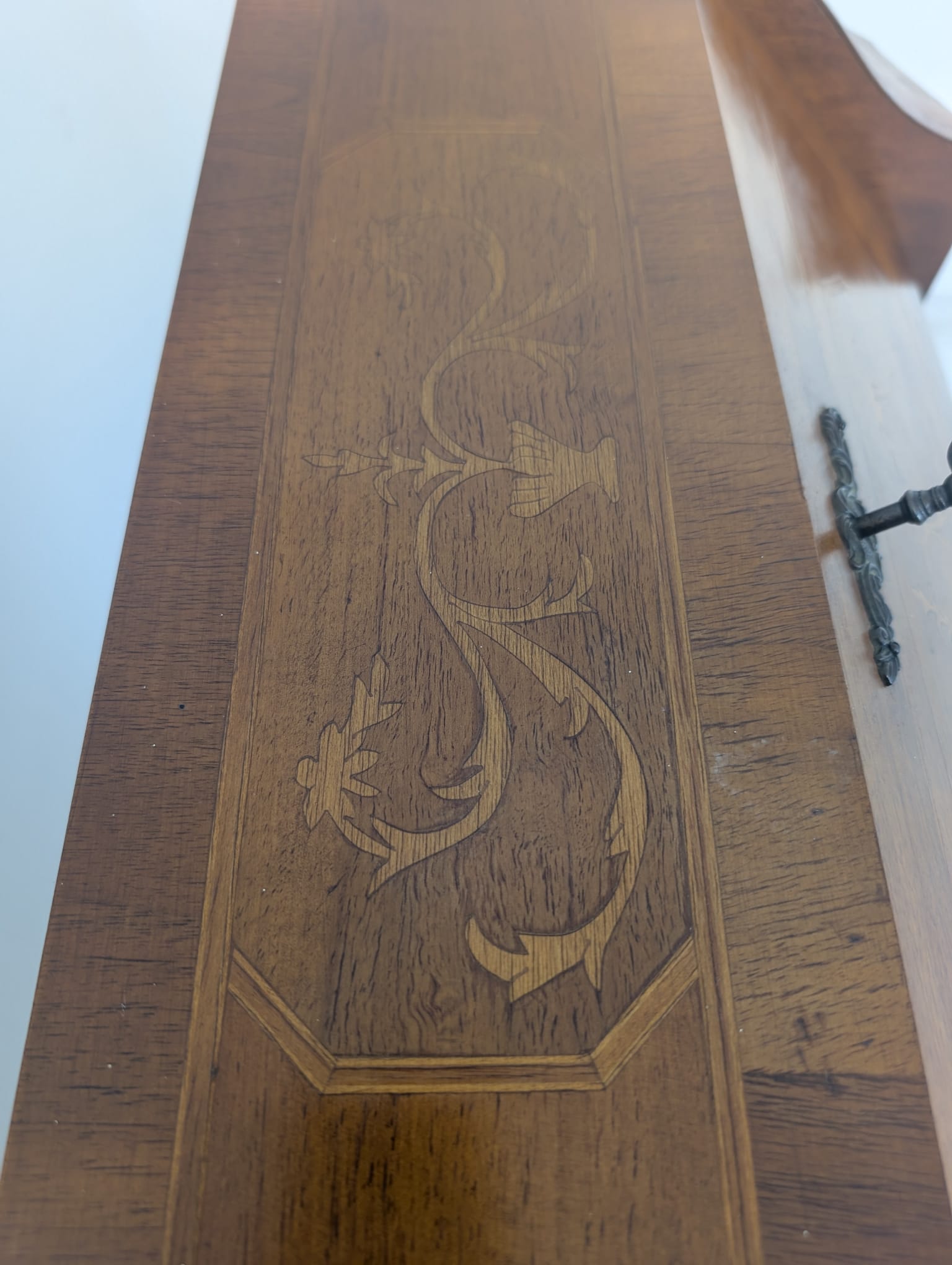 Sekretarzyk, biurko włoskie z intarsją - obrazek 17