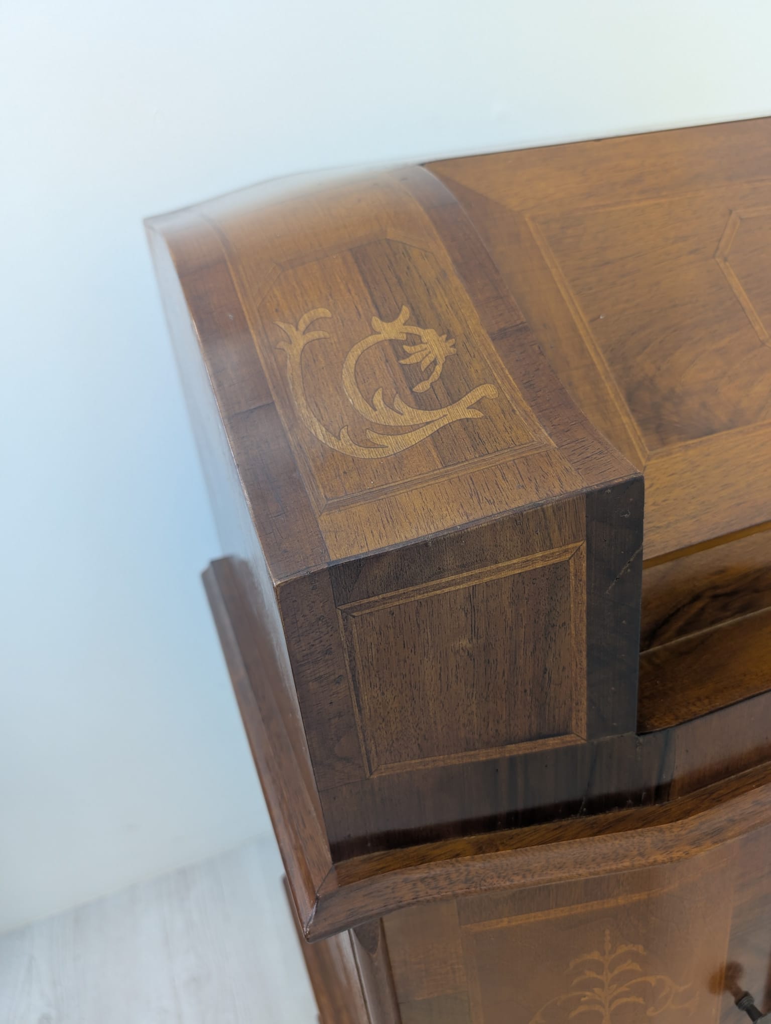 Sekretarzyk, biurko włoskie z intarsją - obrazek 20