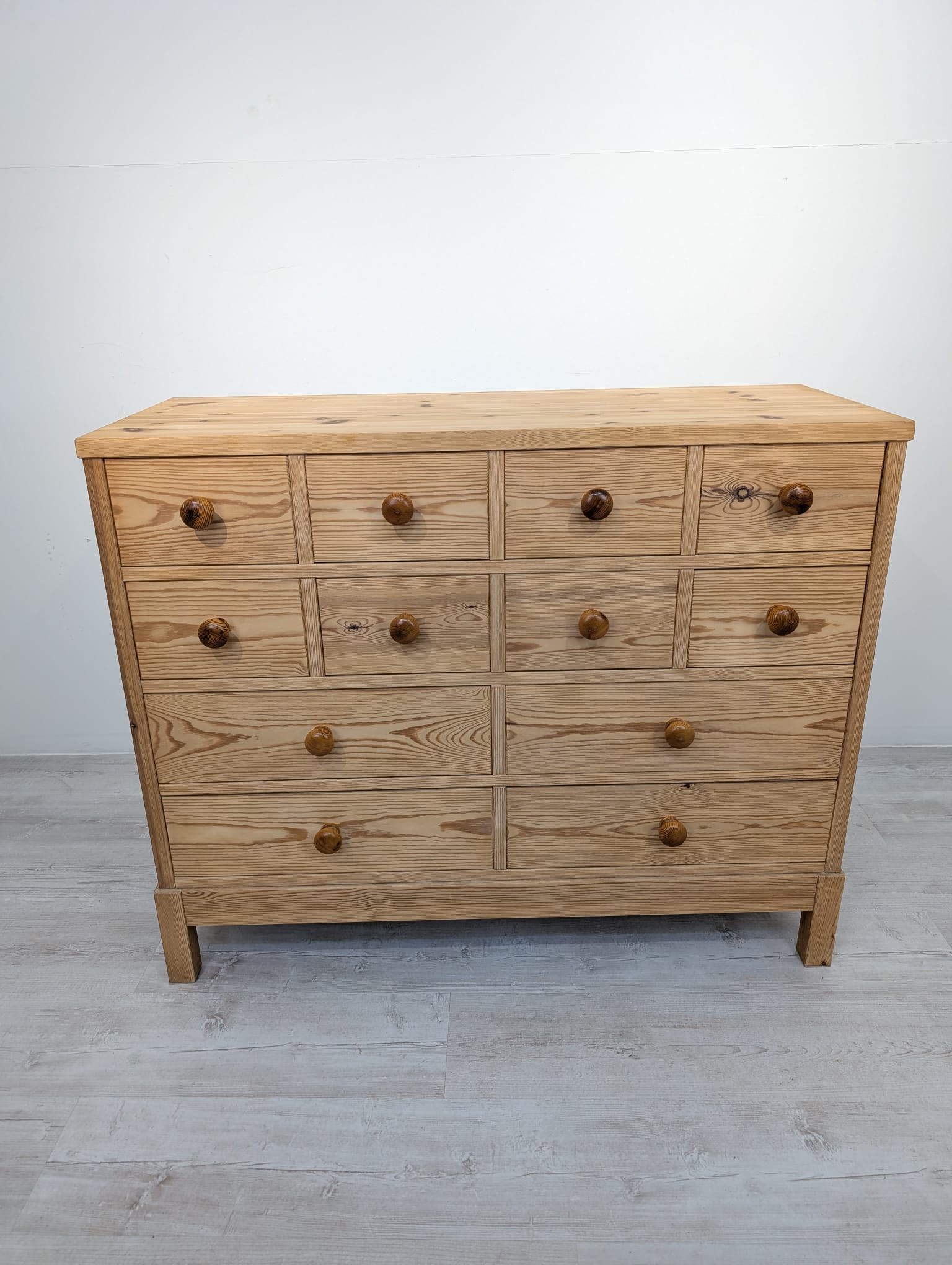 Solid raw pine cabinet