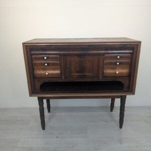 Cabinet, antique chest of drawers in walnut
