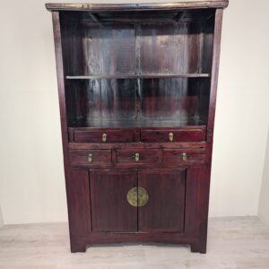 Display case, 19th century Chinese wooden chest of drawers
