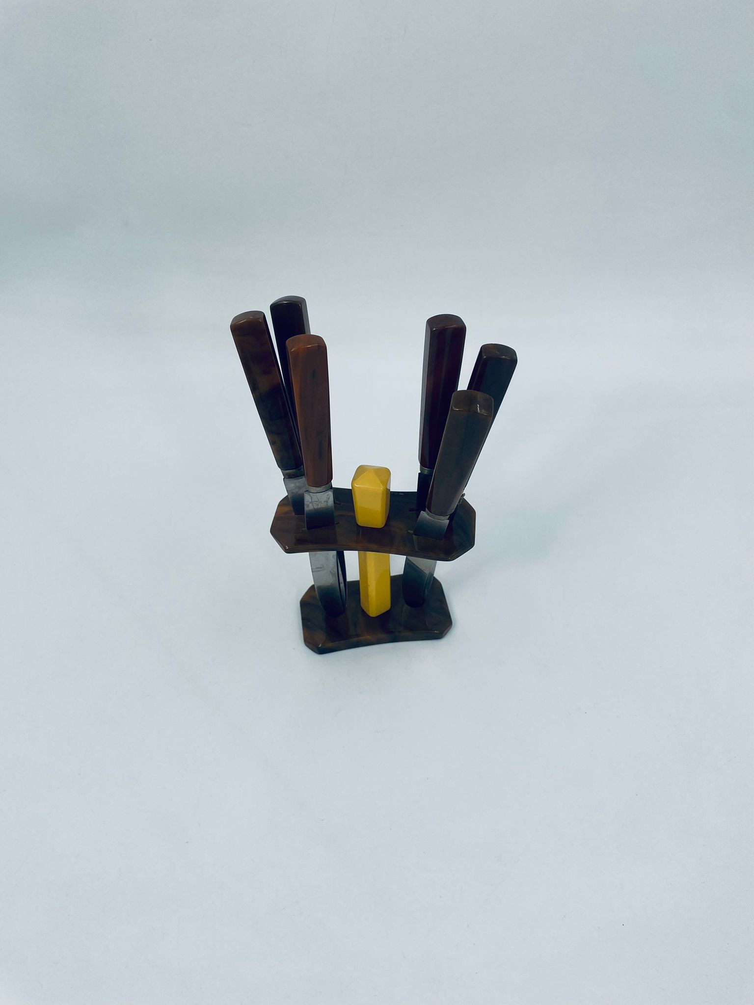 Zestaw antycznych noży do owoców z lat 50tych. - Image 5