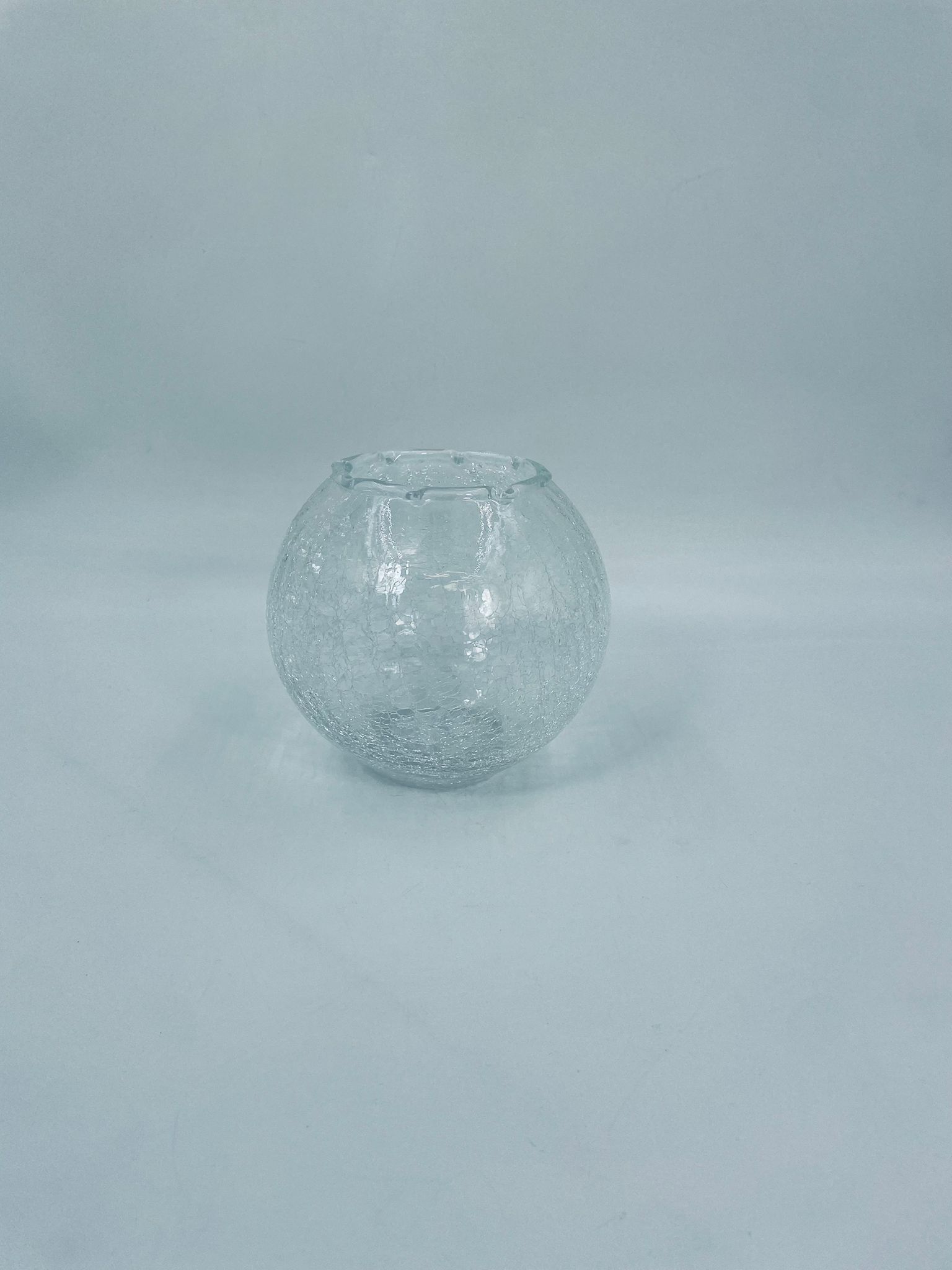 Wazon kulisty kryształowy Vintage - Image 3