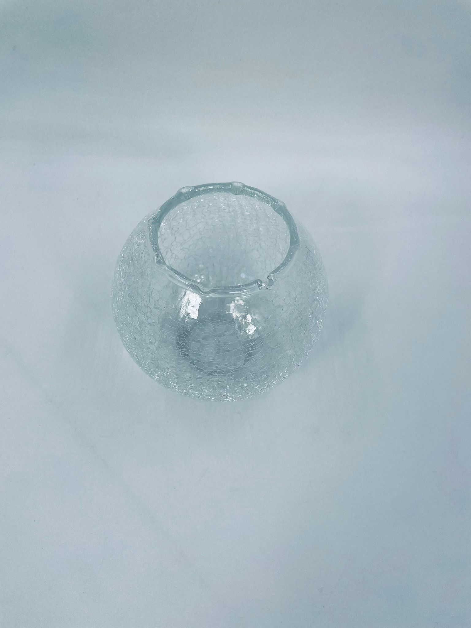 Wazon kulisty kryształowy Vintage - Image 4