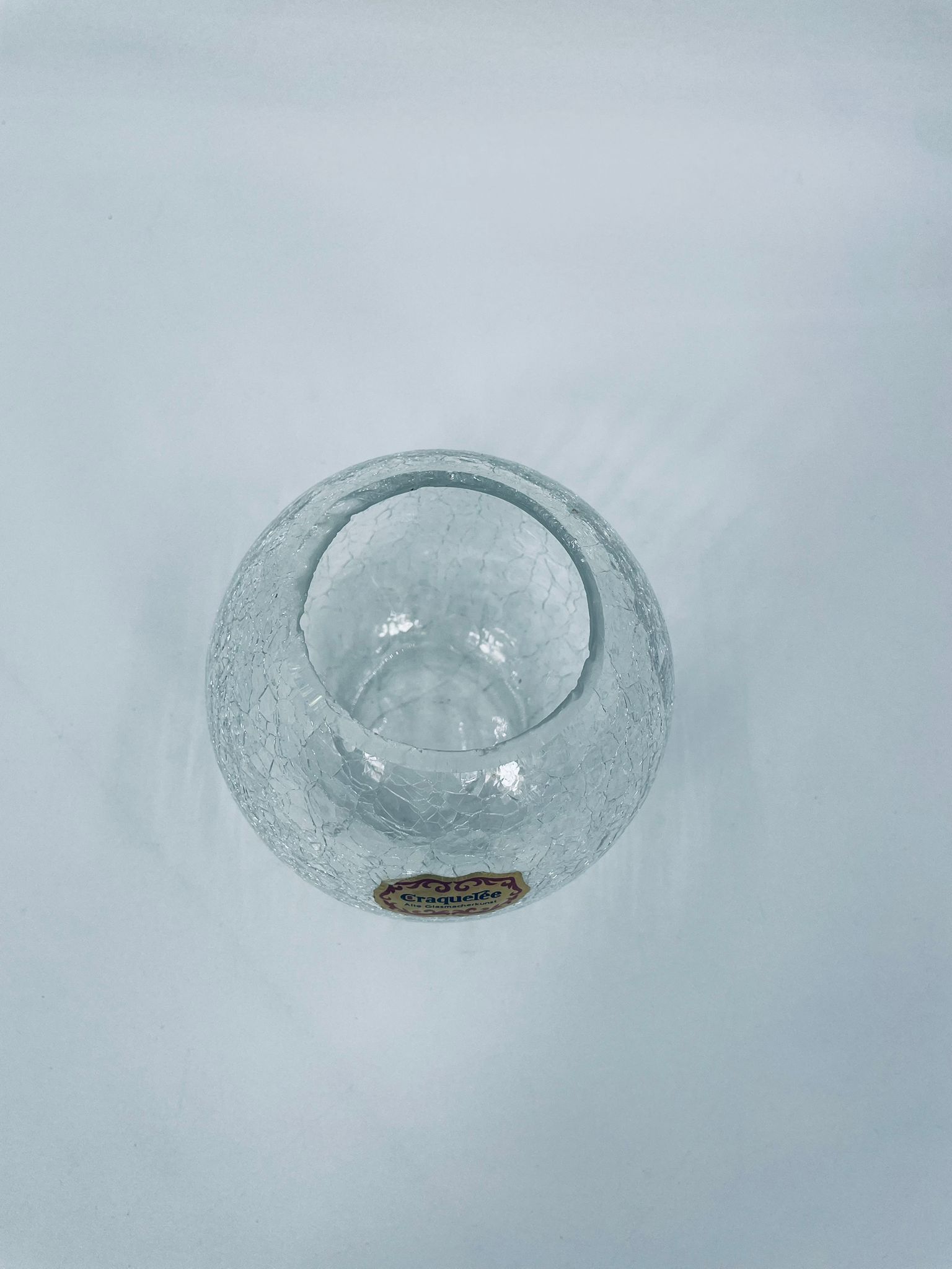 Wazon kulisty kryształowy Vintage - Image 5