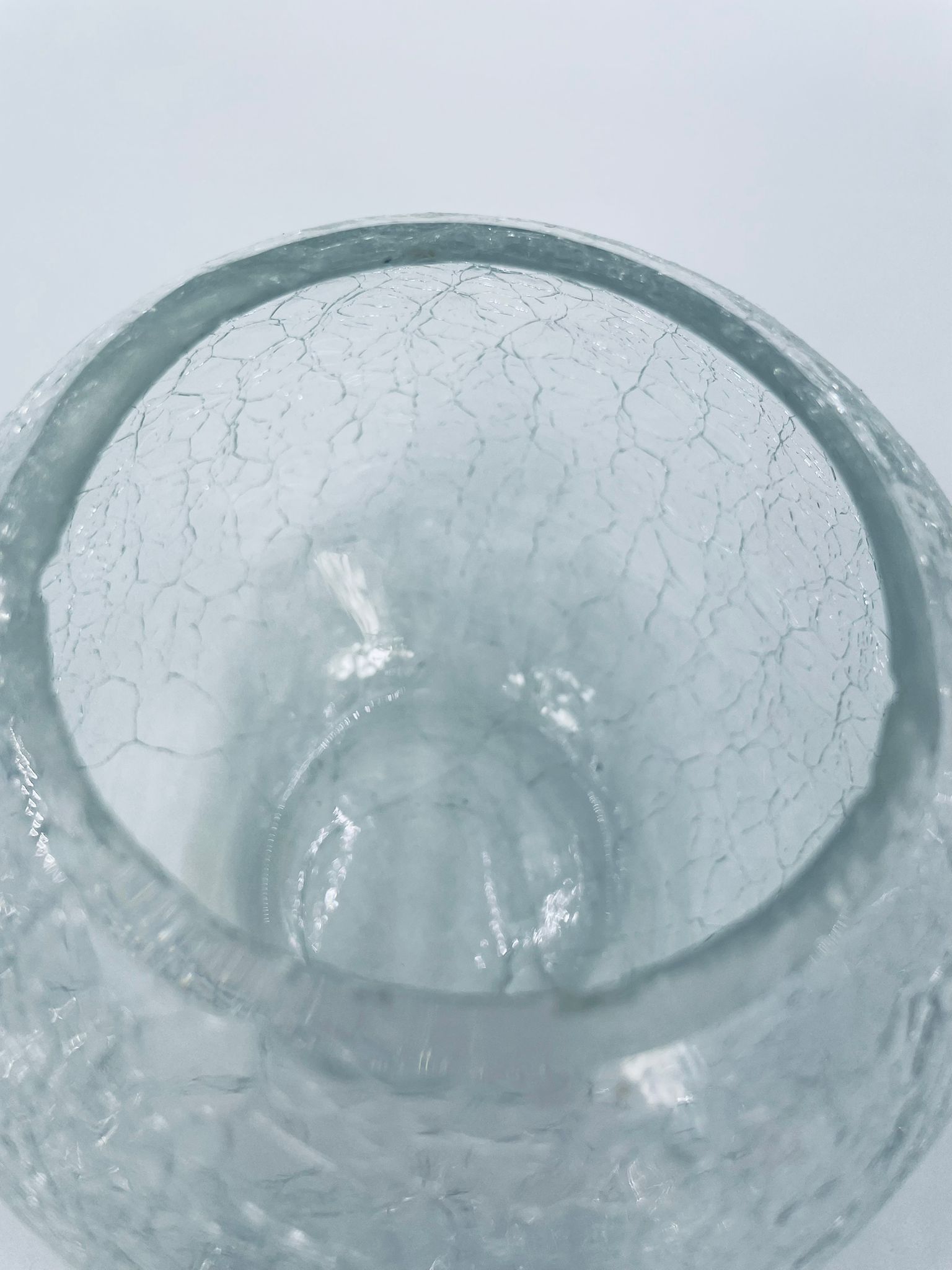 Wazon kulisty kryształowy Vintage - Image 6