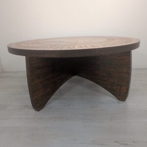 Coffee table, copper clad bench from the 1970s