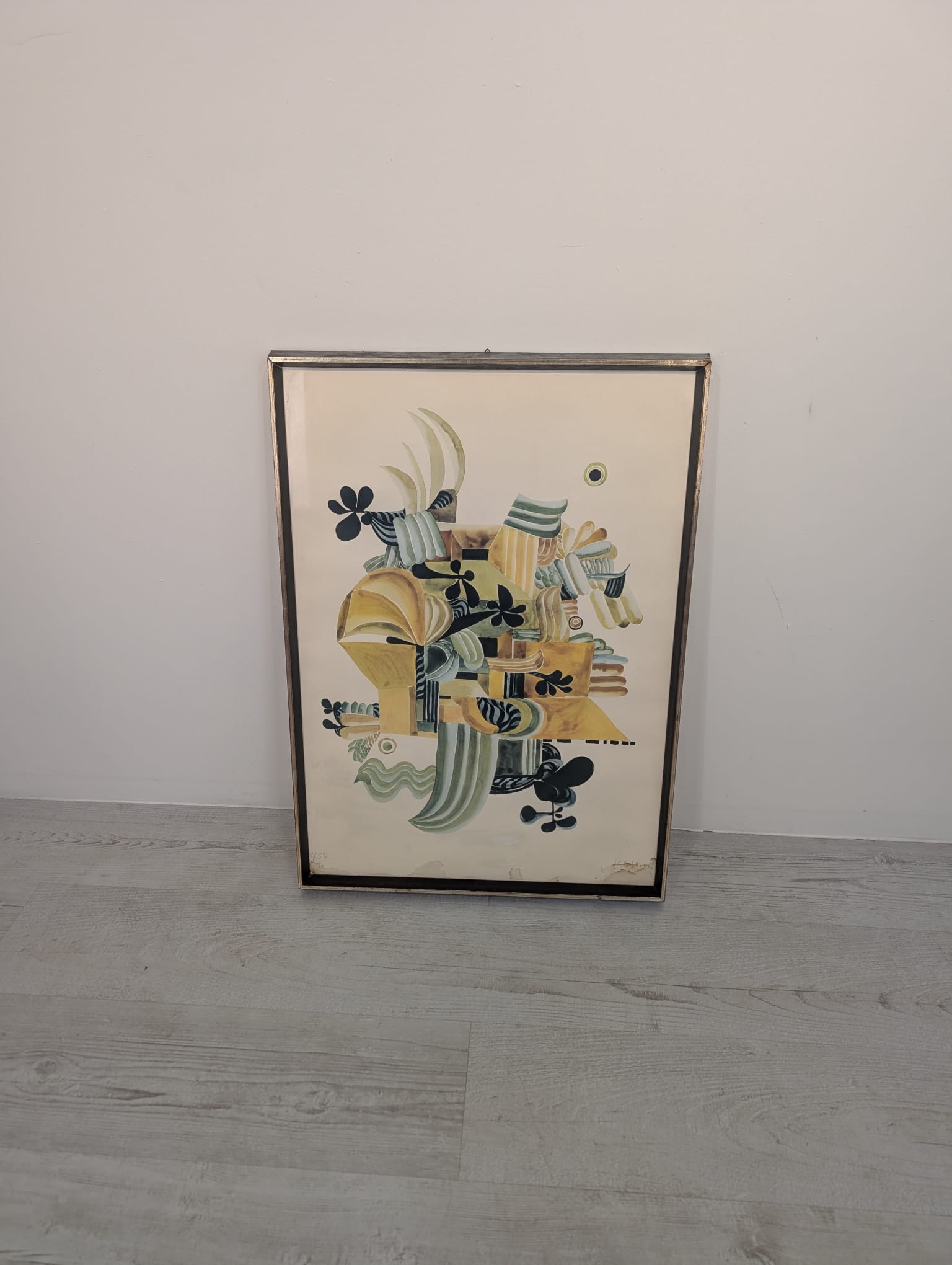 Litografia Alfreda Klosowskiego "Kwitnący w Żółtych Pokojach"