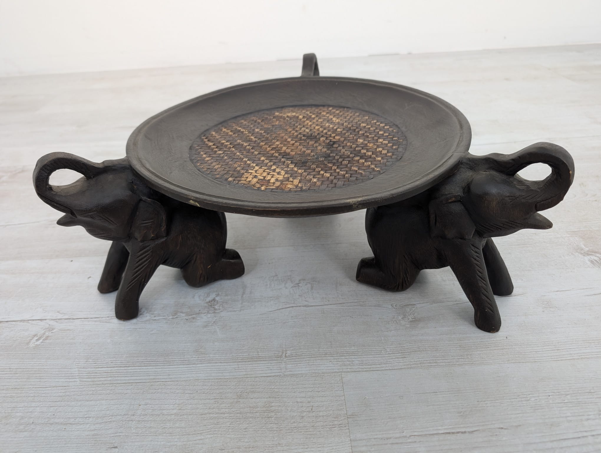 Postument/ Kwietnik, stojak słonie drewniane - obrazek 7