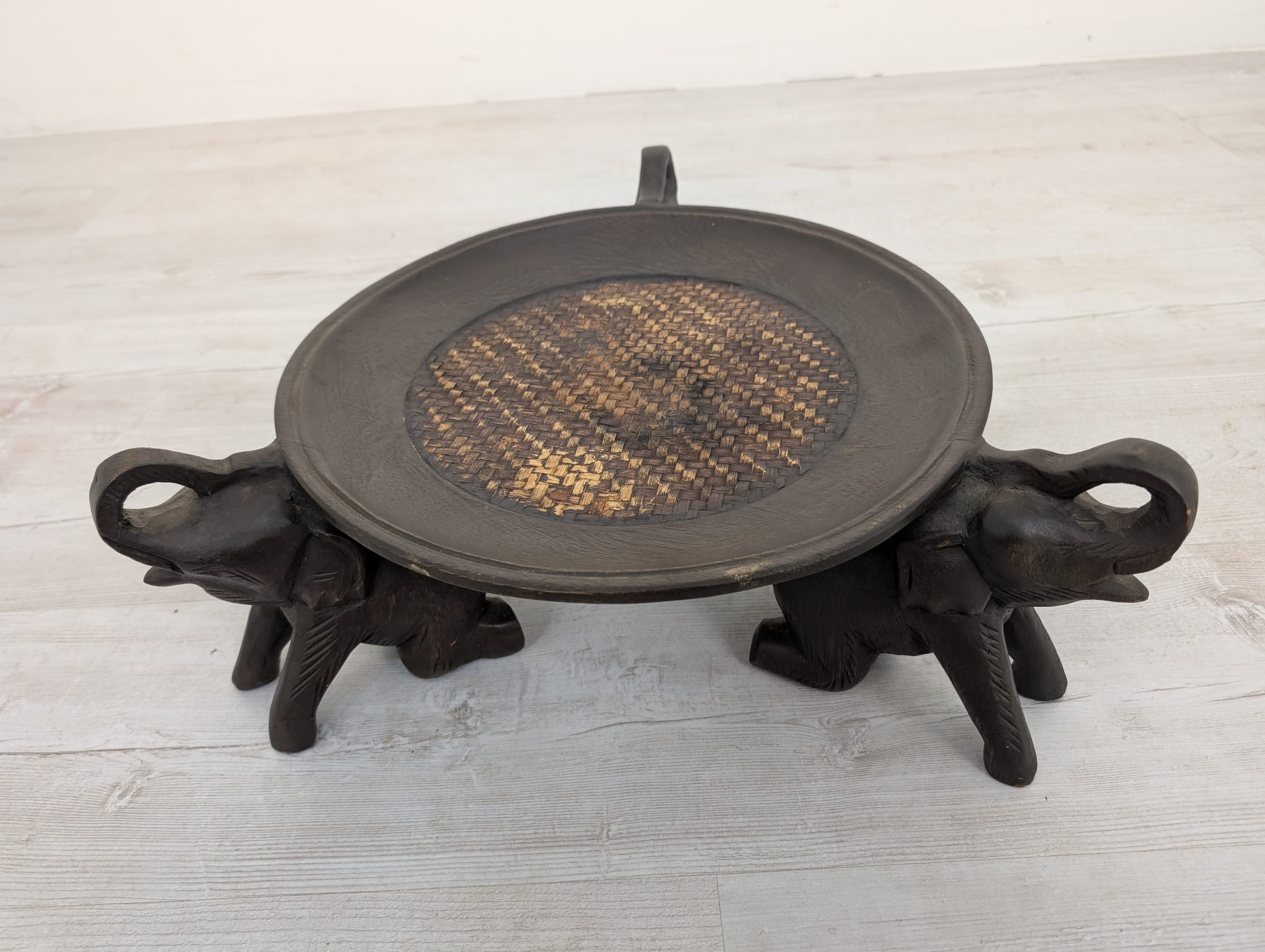 Postument/ Kwietnik, stojak słonie drewniane - obrazek 8