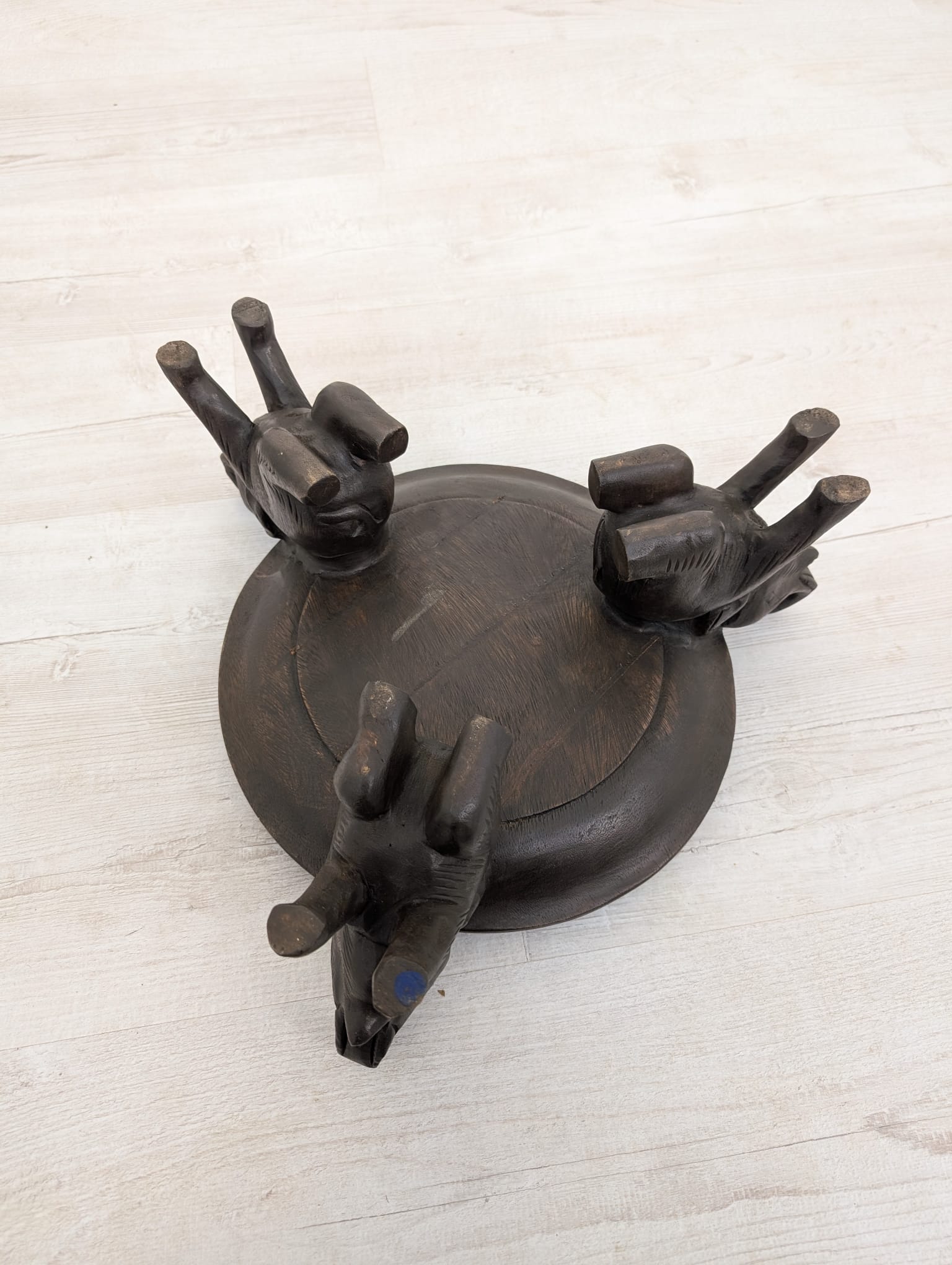 Postument/ Kwietnik, stojak słonie drewniane - obrazek 10