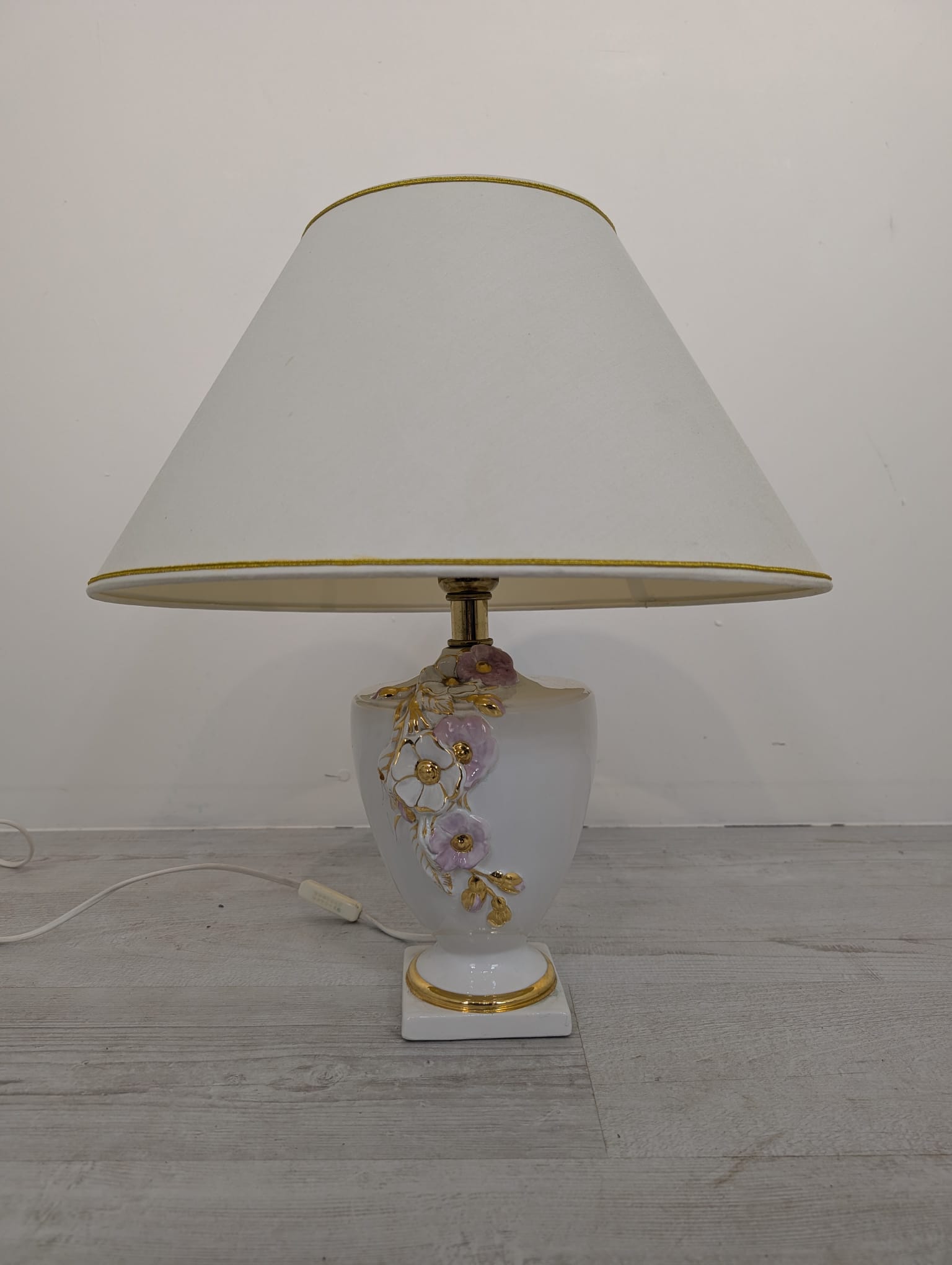 Ceramic table lamp from the 1970s/80s
