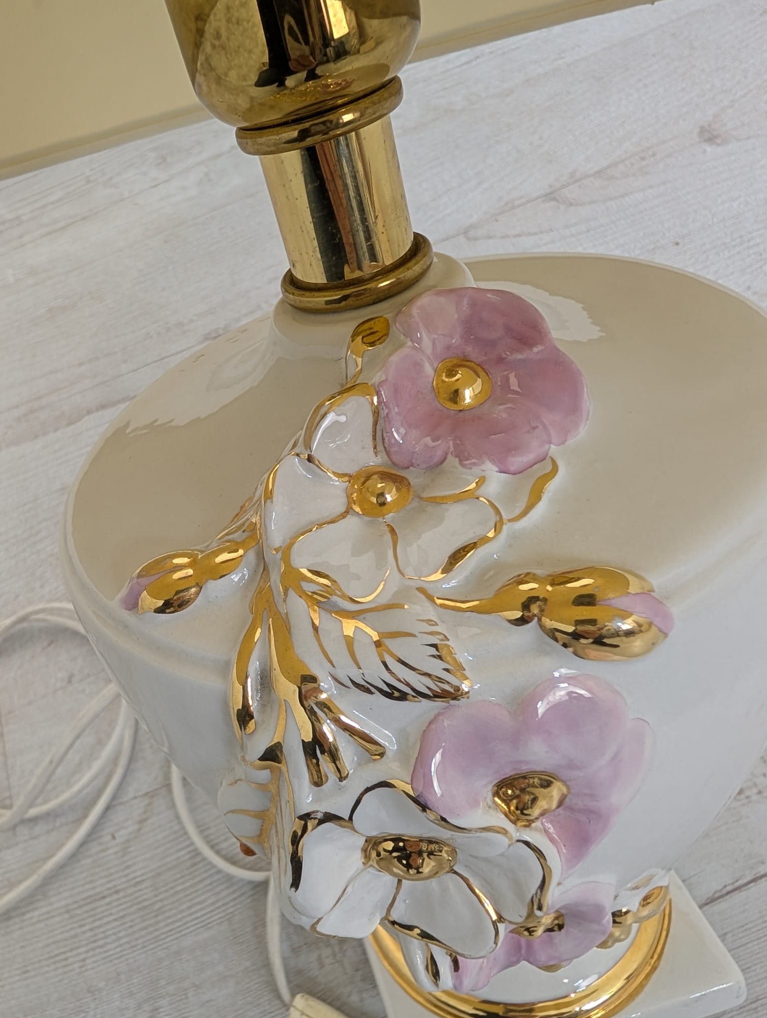 Lampa stołowa ceramiczna z lat 70/80-tych - Image 12