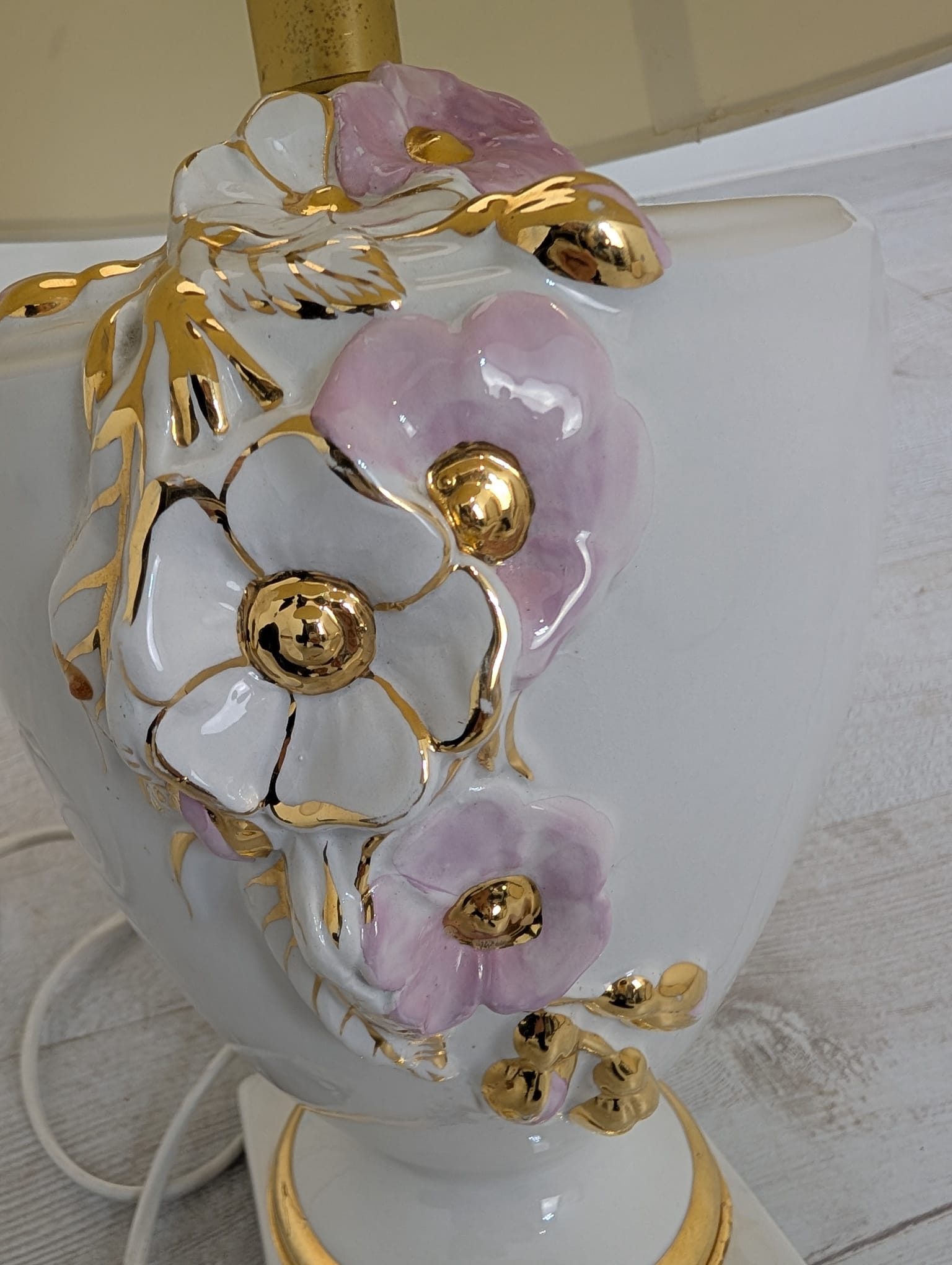 Lampa stołowa ceramiczna z lat 70/80-tych - Image 13