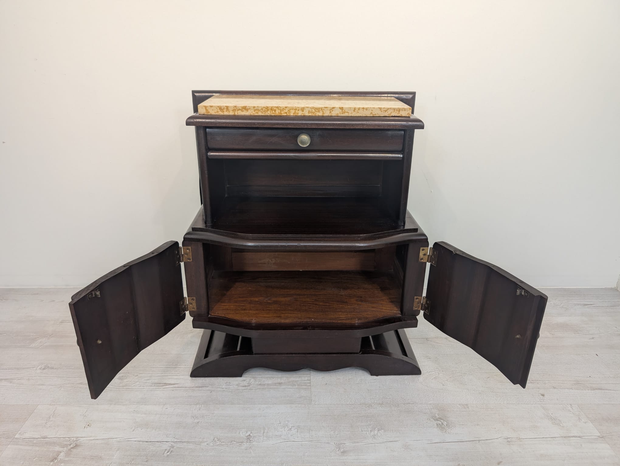 Szafka dębowa secesyjna z marmurem w stylu Art Deco - obrazek 6