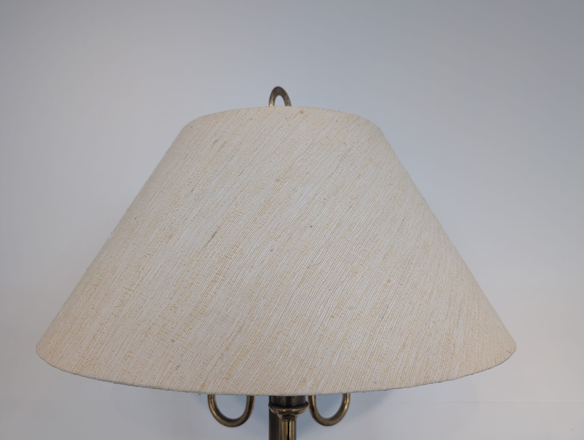 Stylowa lampa stołowa mosiądzowana vintage - Image 7