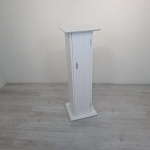 Pedestal/ Flowerbed, column, whitewashed shelf