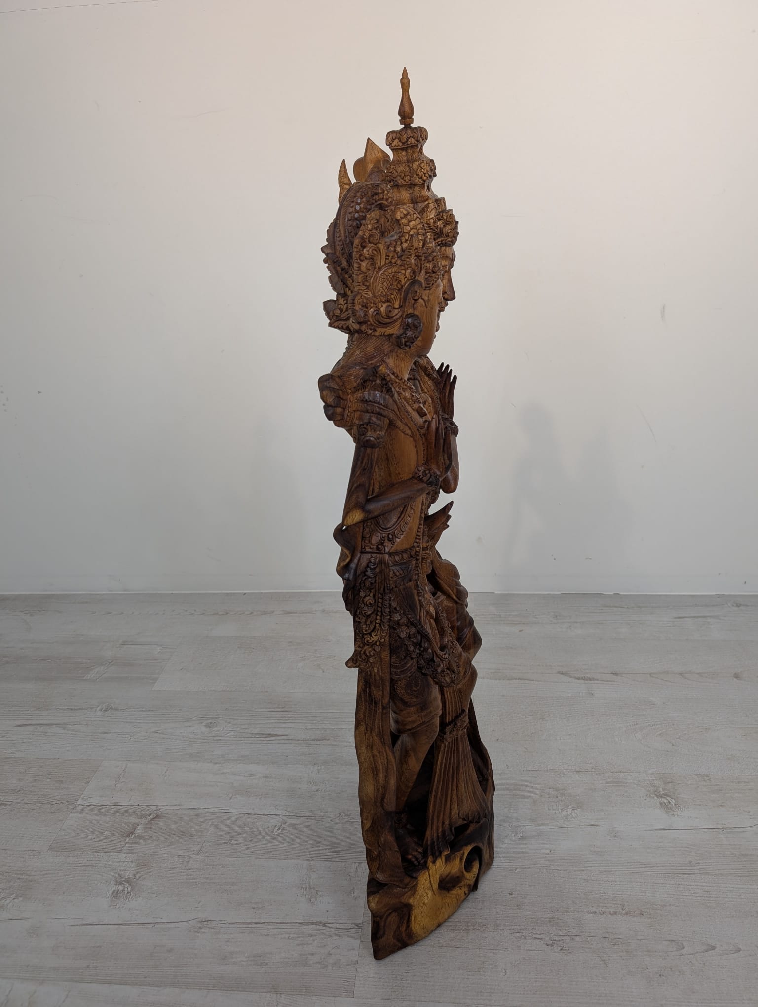 Rzeźba Rama i Sita z Bali z drewna egzotycznego ręcznie wykonana - obrazek 9