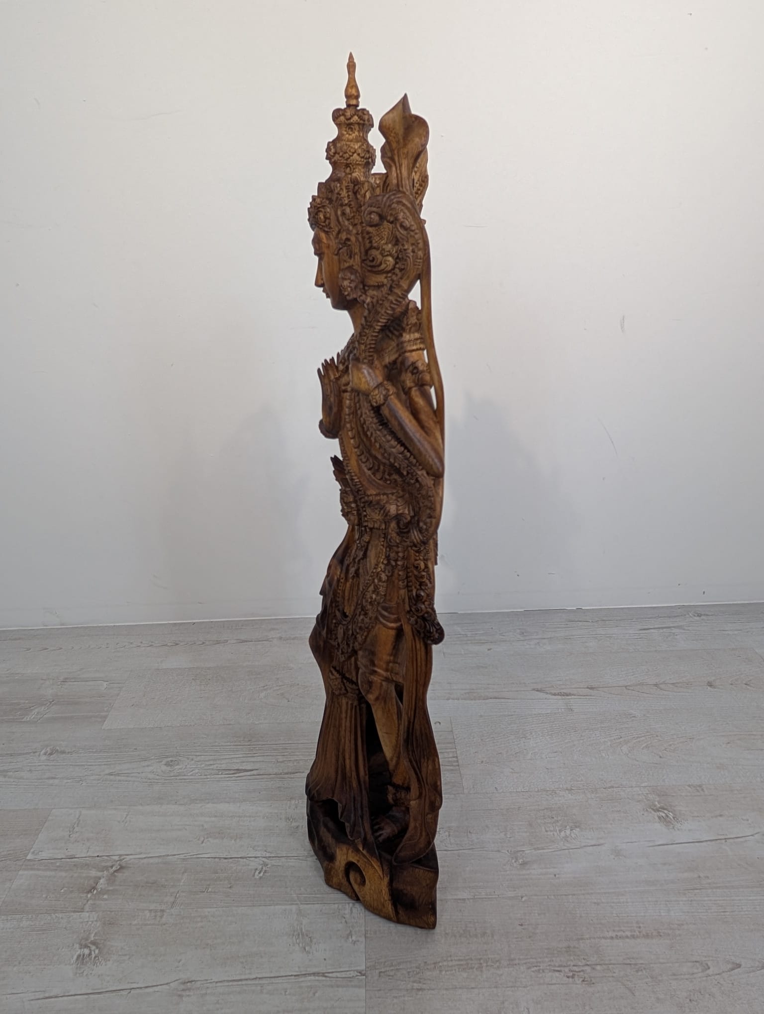 Rzeźba Rama i Sita z Bali z drewna egzotycznego ręcznie wykonana - obrazek 10