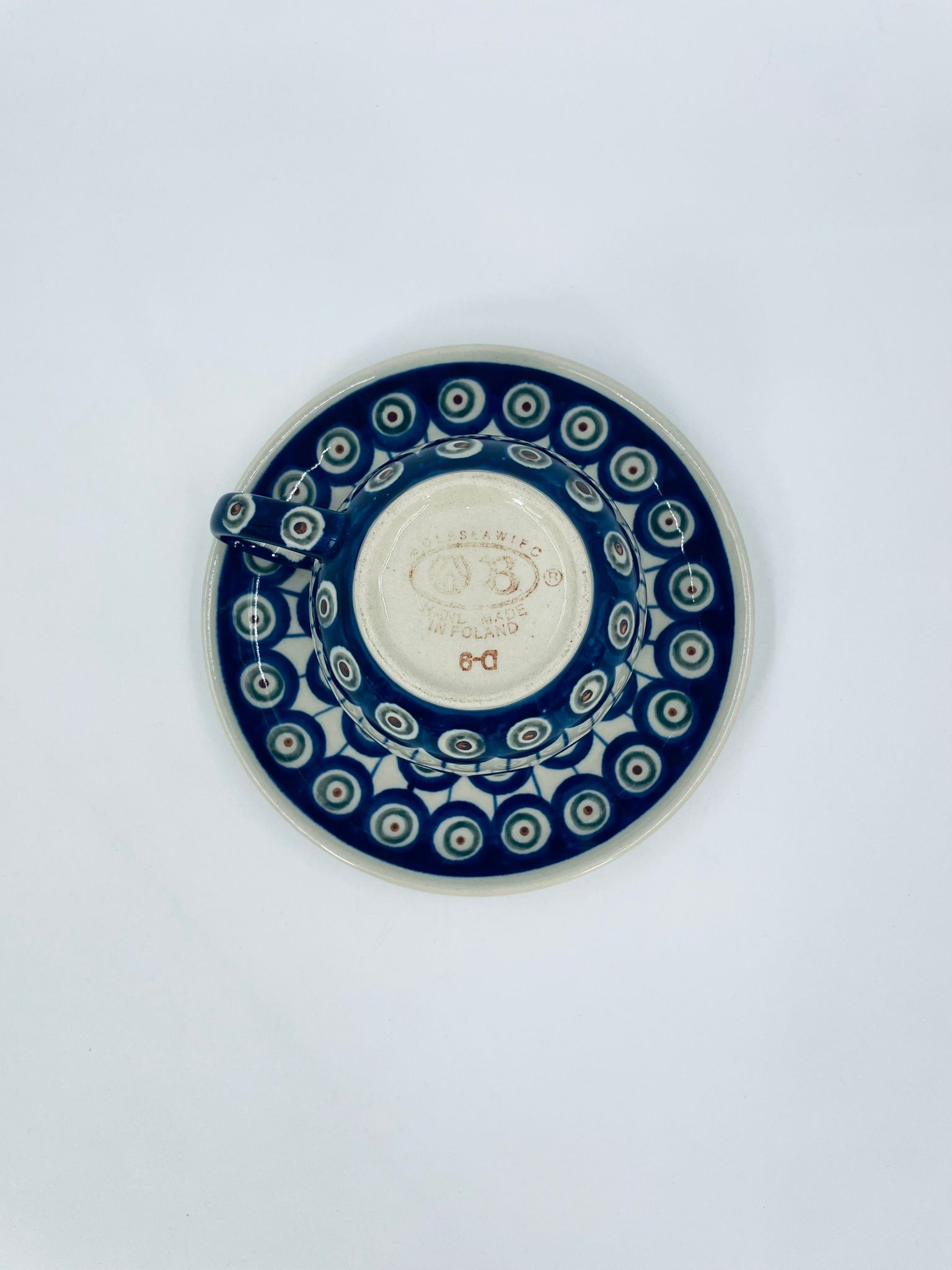 Zestaw śniadaniowy Filiżanka kolekcjonerska Polskiej ceramiki Bolesławiec - Image 6