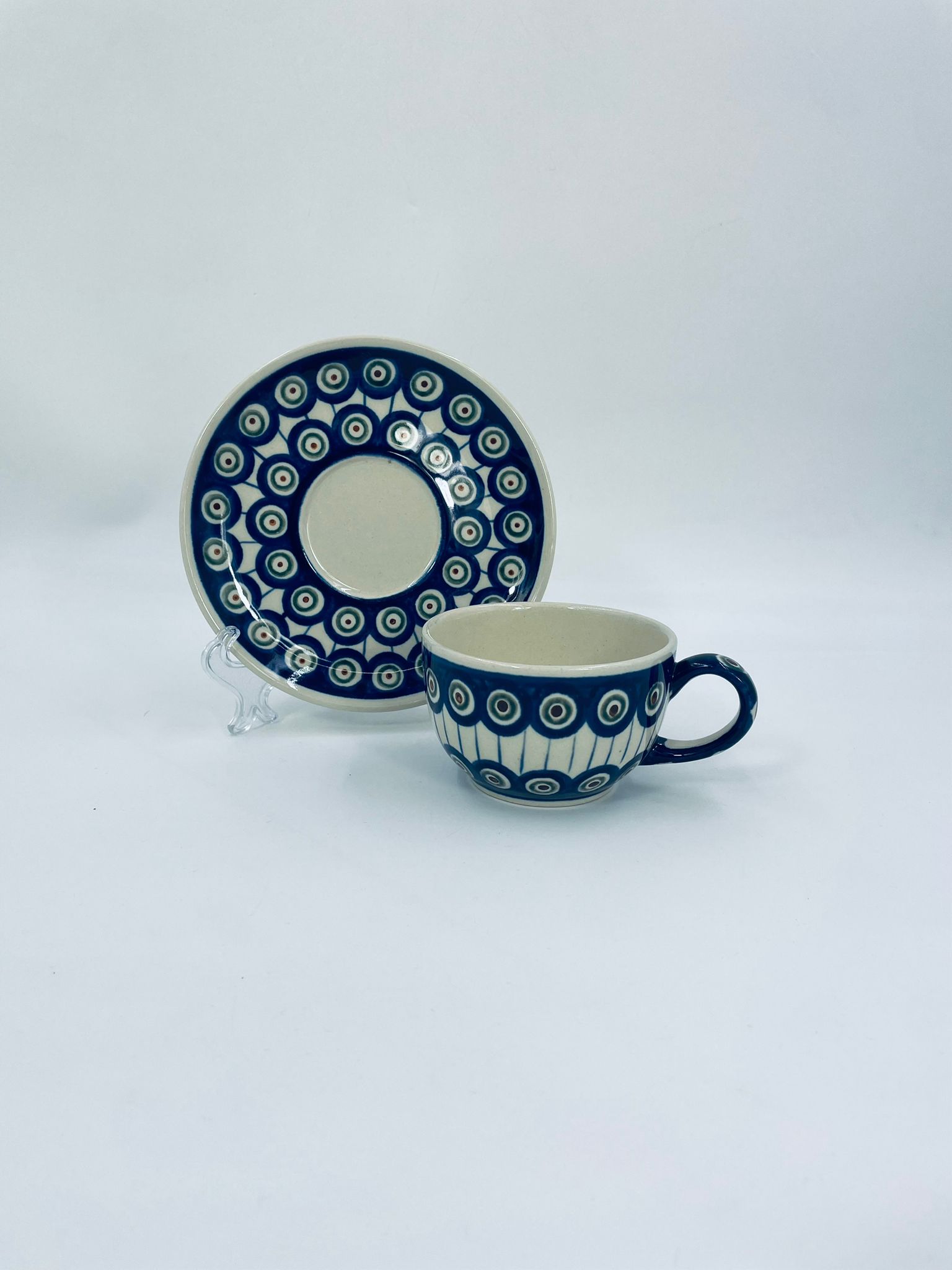 Zestaw śniadaniowy Filiżanka kolekcjonerska Polskiej ceramiki Bolesławiec - Image 8