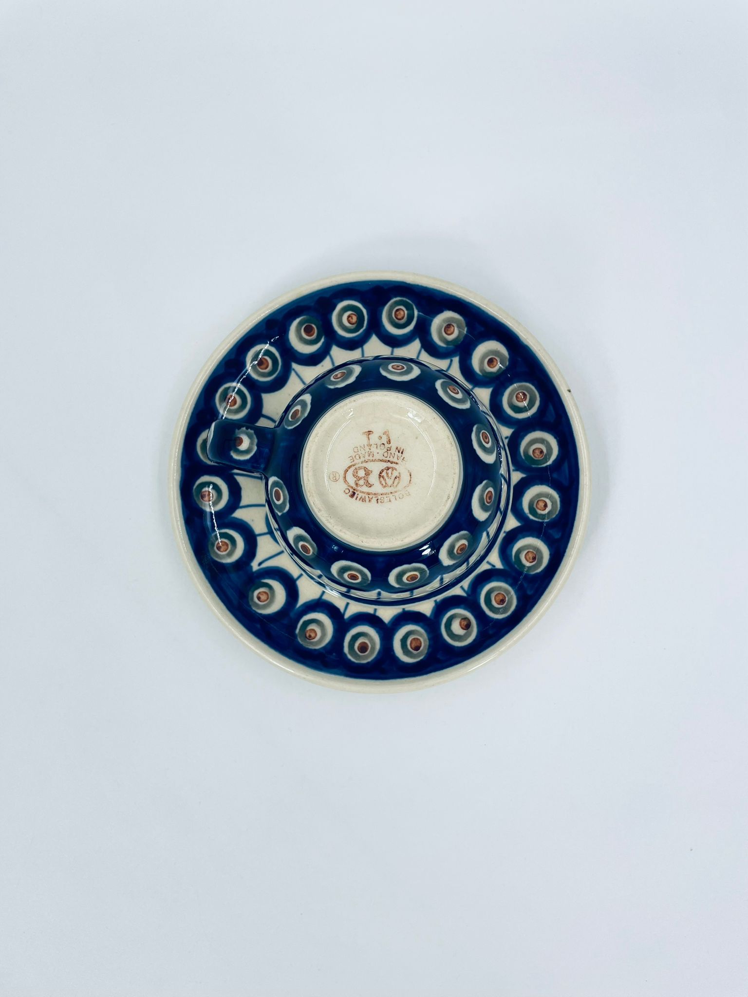 Zestaw śniadaniowy Filiżanka kolekcjonerska Polskiej ceramiki Bolesławiec - Image 6