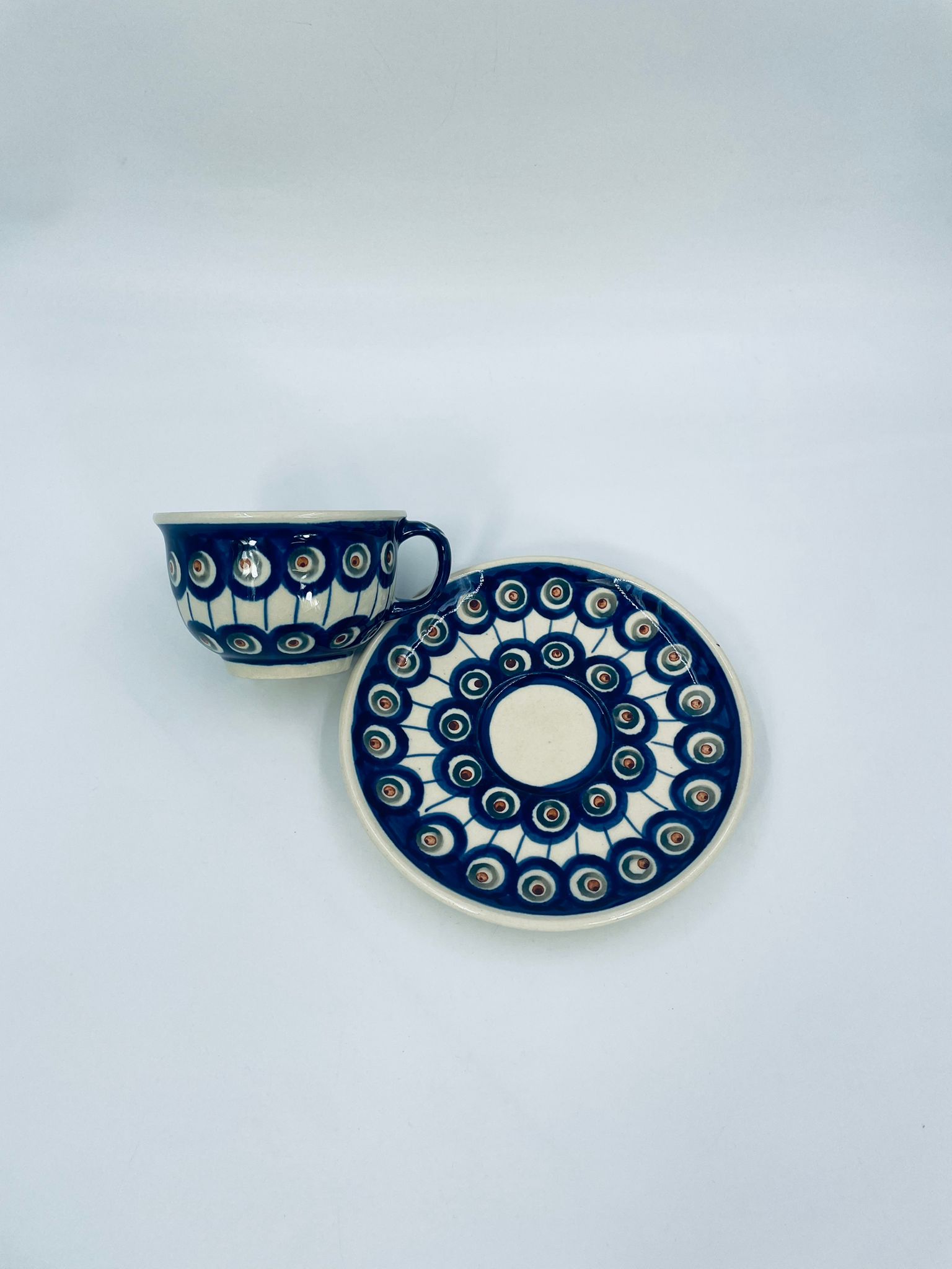 Zestaw śniadaniowy Filiżanka kolekcjonerska Polskiej ceramiki Bolesławiec - Image 8