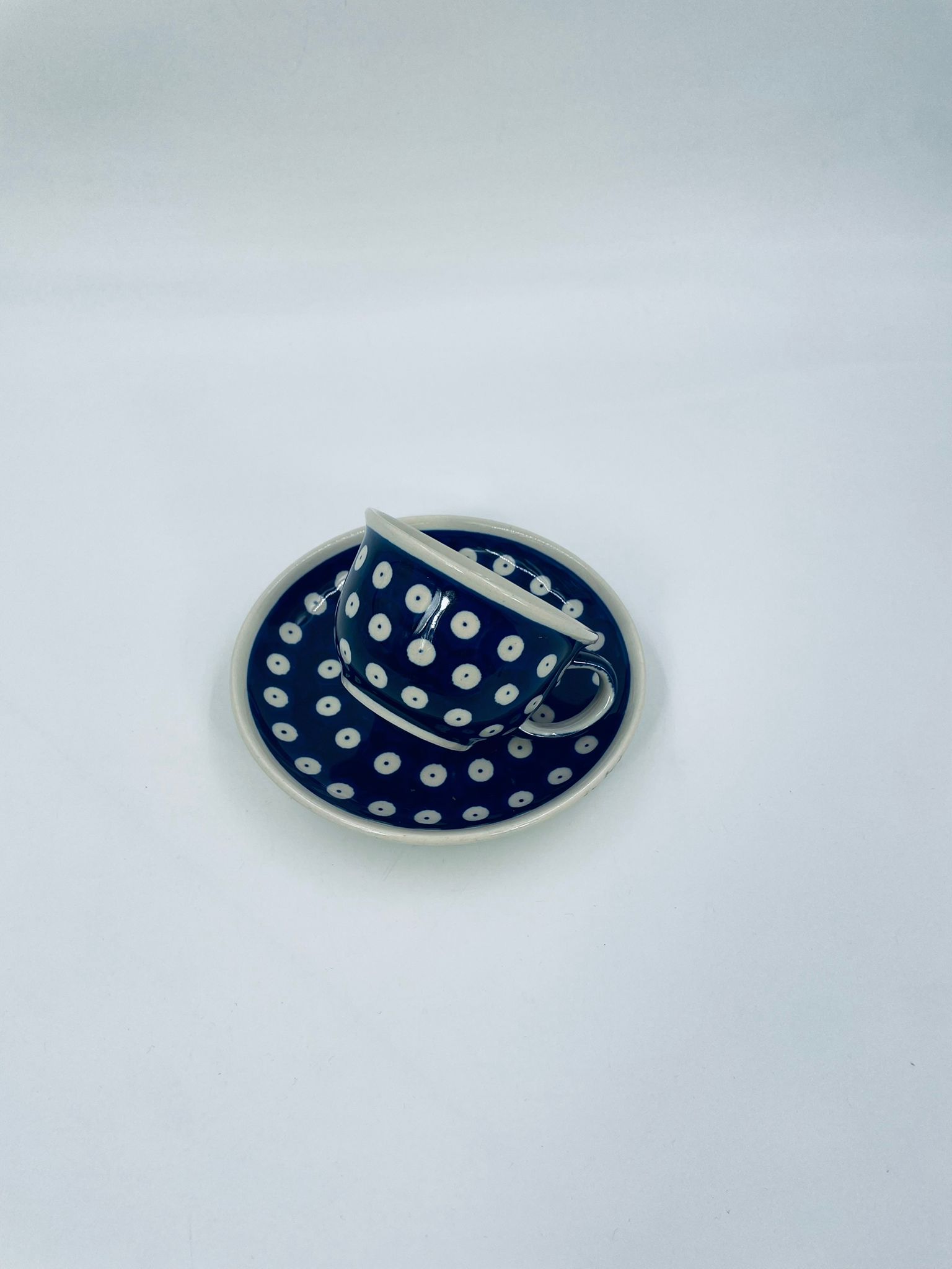 Zestaw śniadaniowy Filiżanka kolekcjonerska Polskiej ceramiki Bolesławiec - obrazek 4