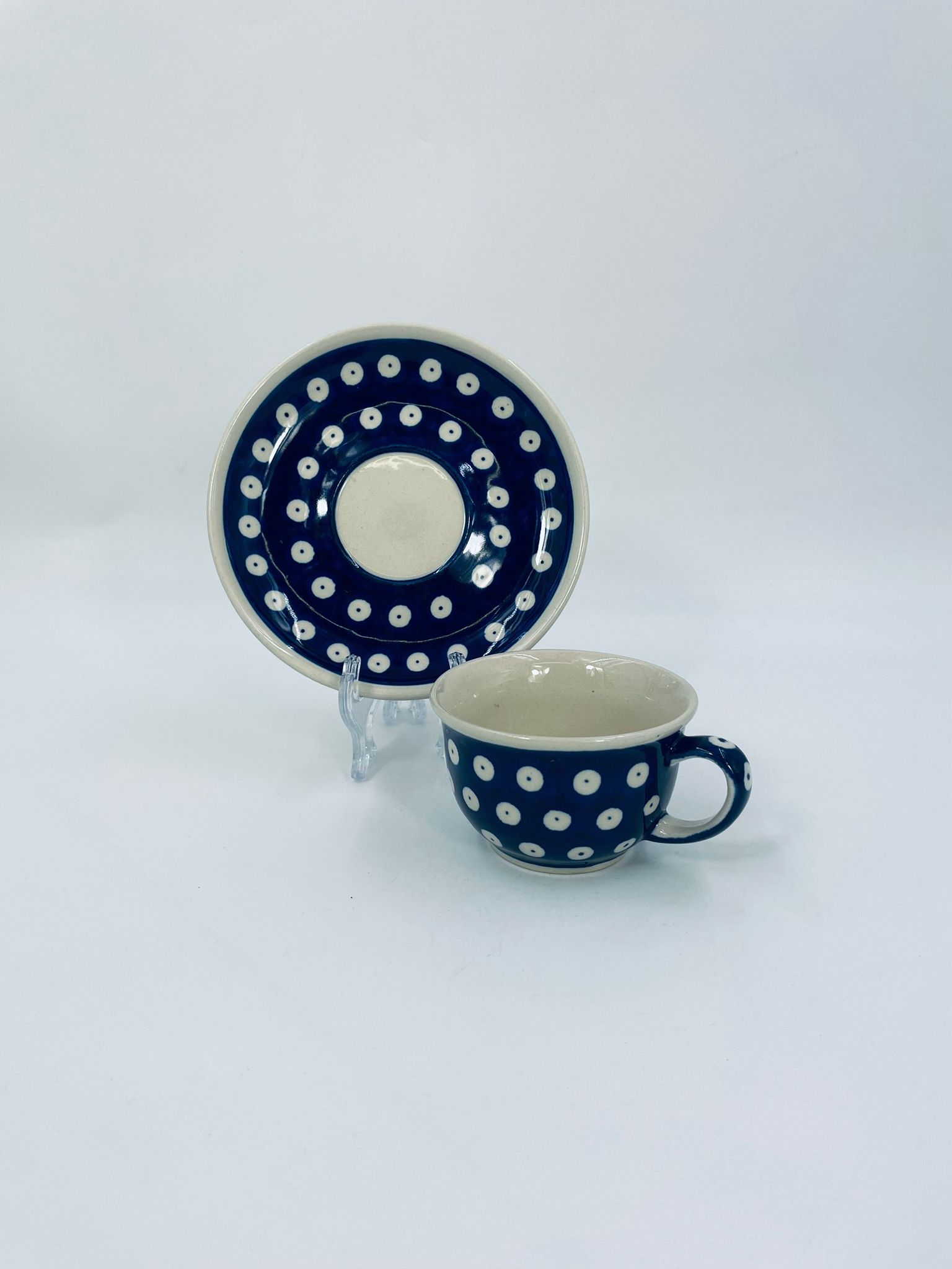 Zestaw śniadaniowy Filiżanka kolekcjonerska Polskiej ceramiki Bolesławiec - obrazek 7