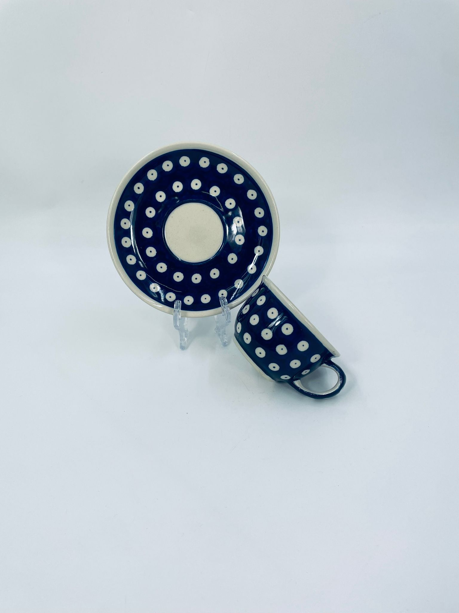 Zestaw śniadaniowy Filiżanka kolekcjonerska Polskiej ceramiki Bolesławiec - obrazek 8