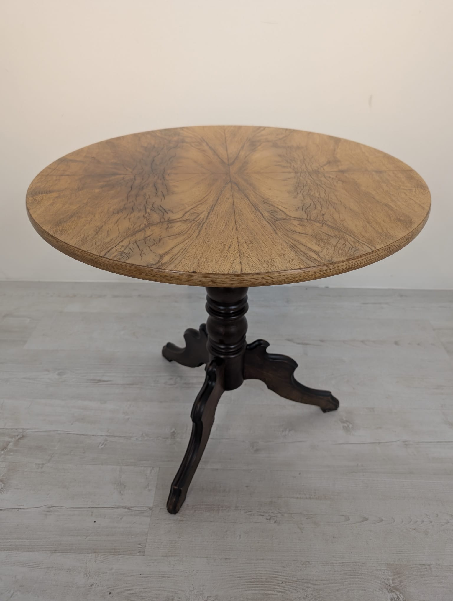 Solid walnut wood vintage coffee table