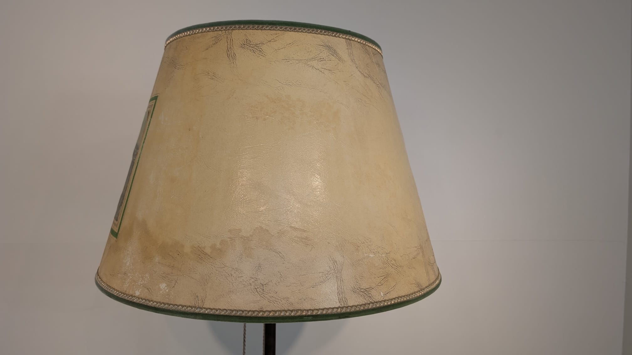 Stylowa lampa podłogowa mosiężna w stylu vintage z lat 50/60-tych - obrazek 8