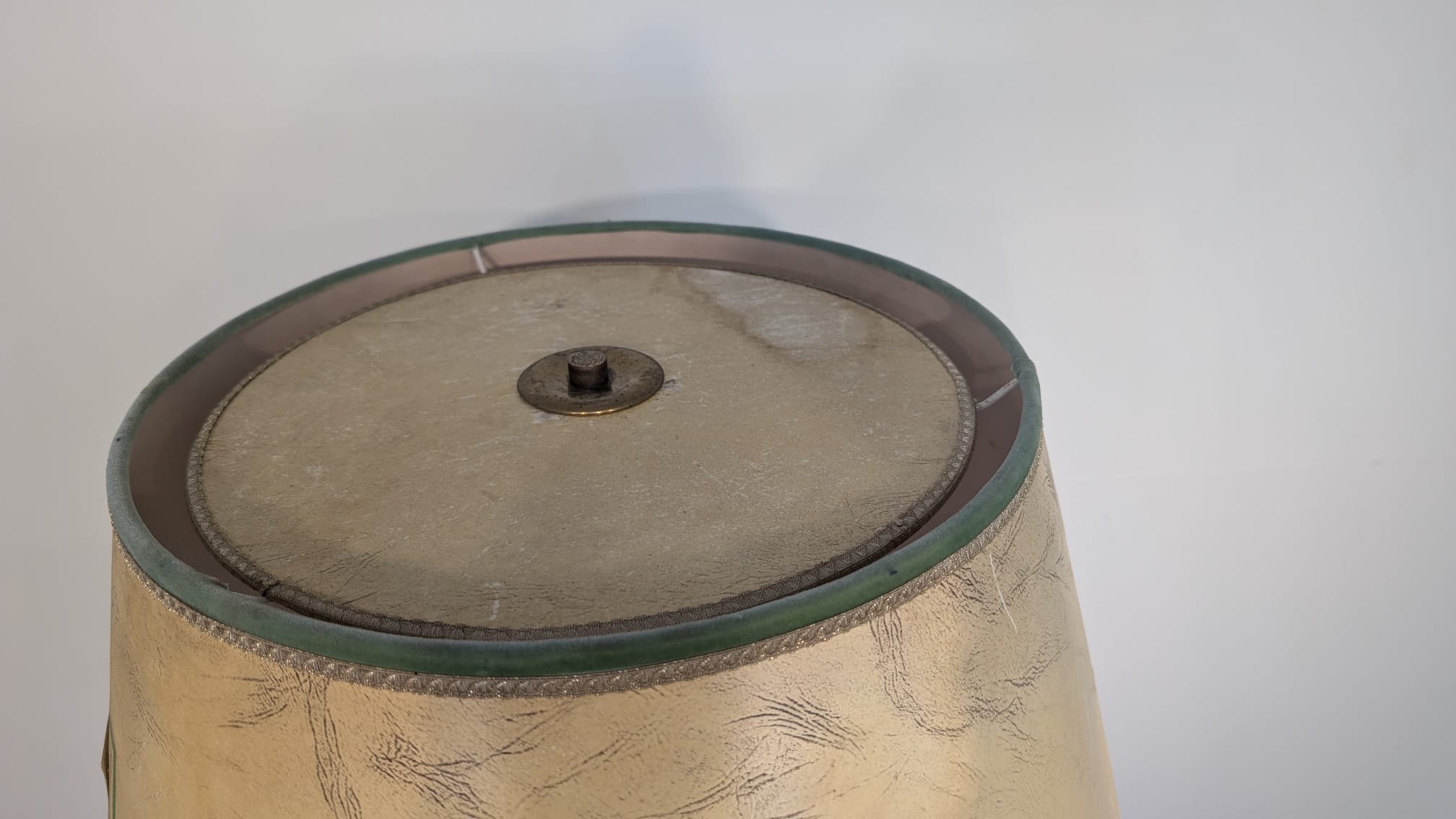 Stylowa lampa podłogowa mosiężna w stylu vintage z lat 50/60-tych - obrazek 9