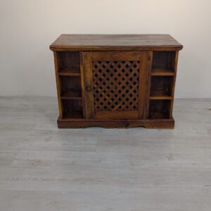 Szafka palisandrowa RTV w stylu kolonialnym