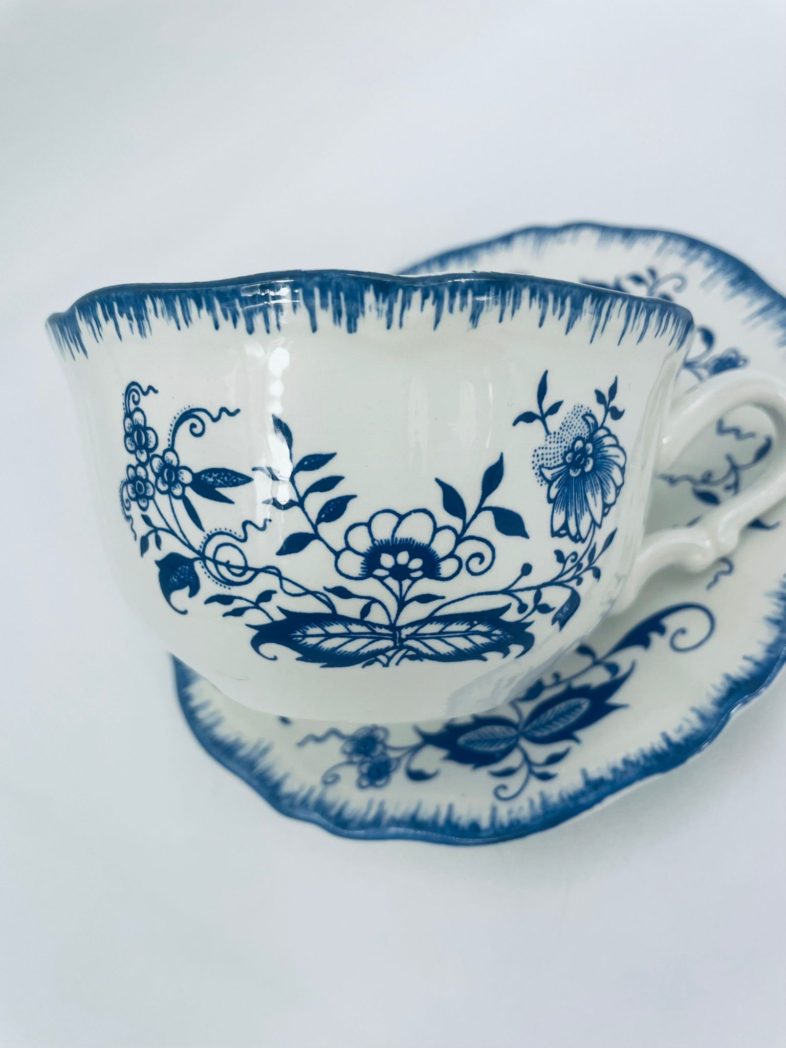 Zestaw śniadaniowy Filiżanka kolekcjonerska Sarreguemines Lancaster - Image 6