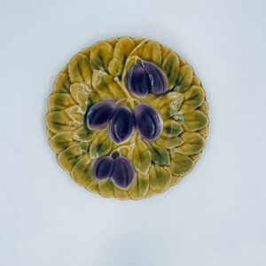 Talerz dekoracyjny majolikowy Sarreguemines