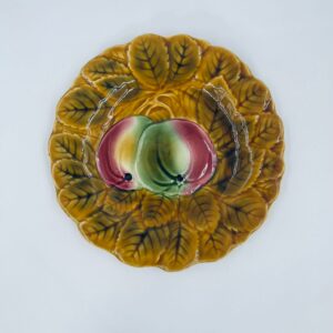 Talerz dekoracyjny majolikowy Sarreguemines