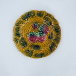 Talerz dekoracyjny majolikowy Sarreguemines