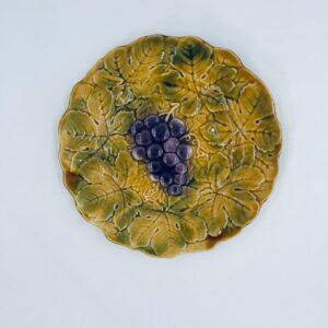 Talerz dekoracyjny majolikowy Sarreguemines