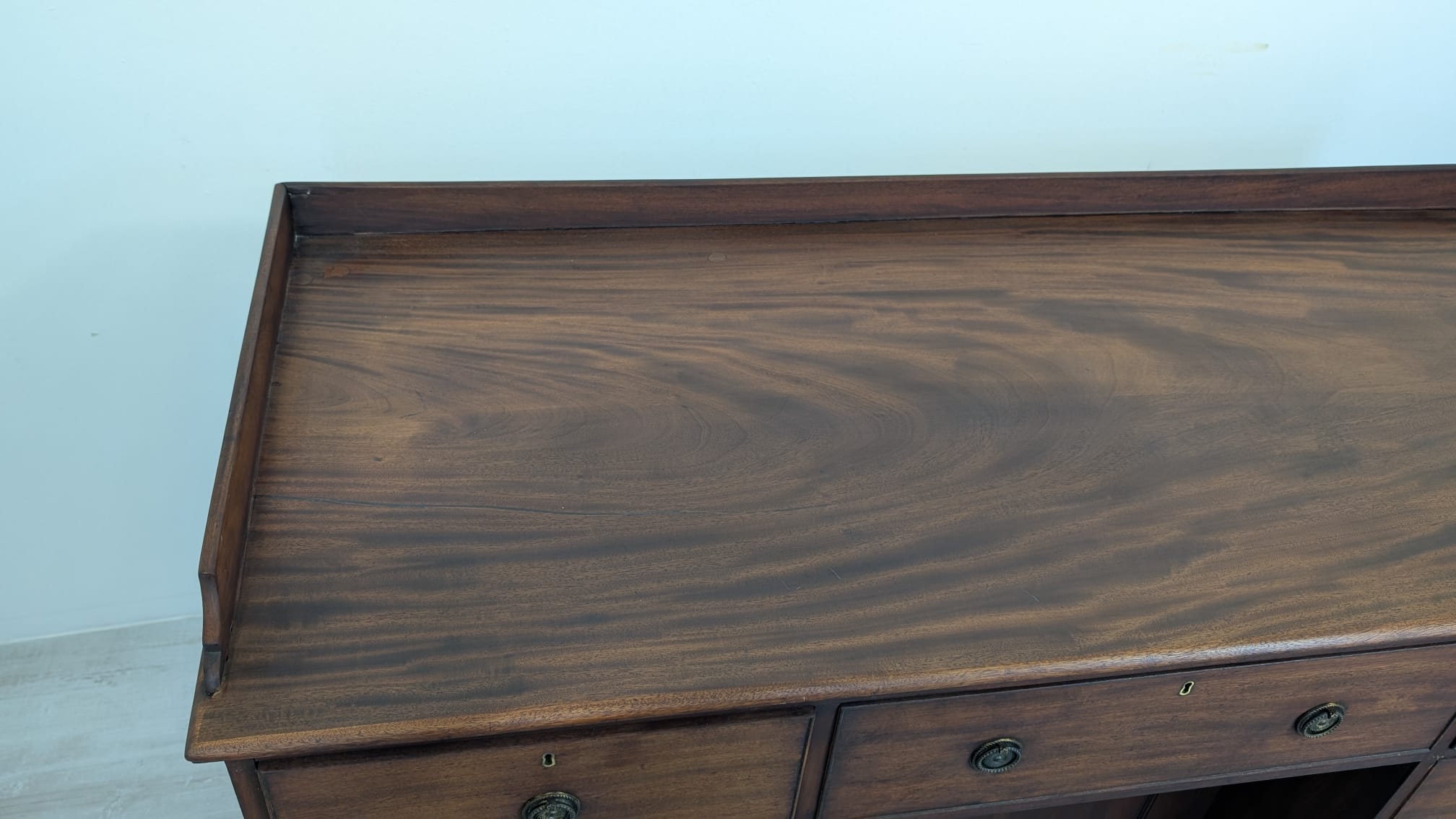 Biurko z litego drewna tekowego z XIX wieku - Image 15