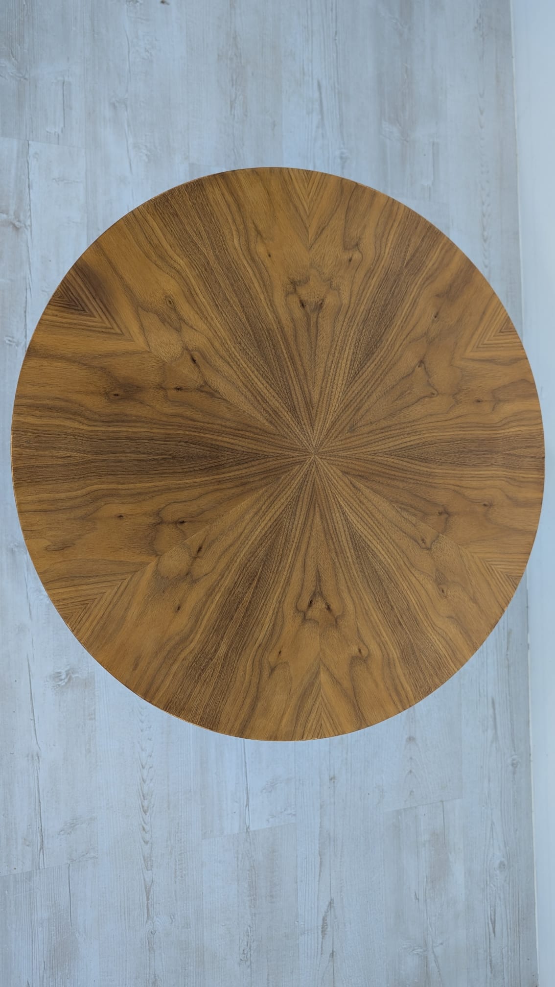 Stolik kawowy w orzechu vintage z lat 70-tych - Image 6