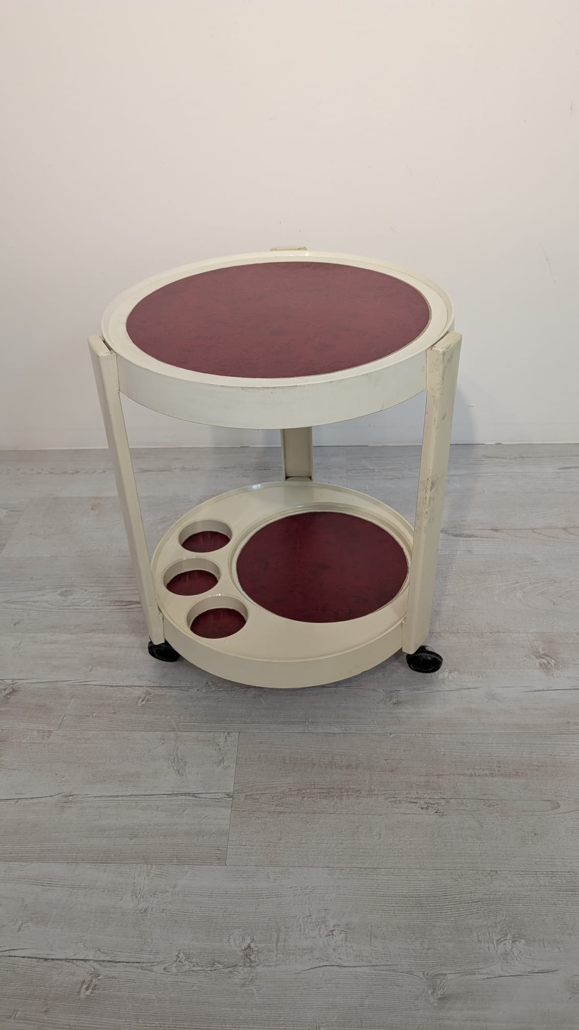 Mid-century mobile bar table by Luigi Massoni from the 1970s