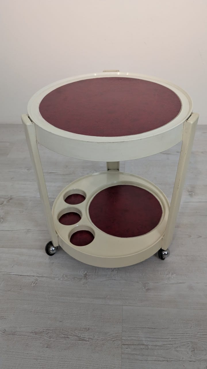 Mobilny stolik barowy mid-century proj. Luigi Massoni z lat 70-tych - Image 7