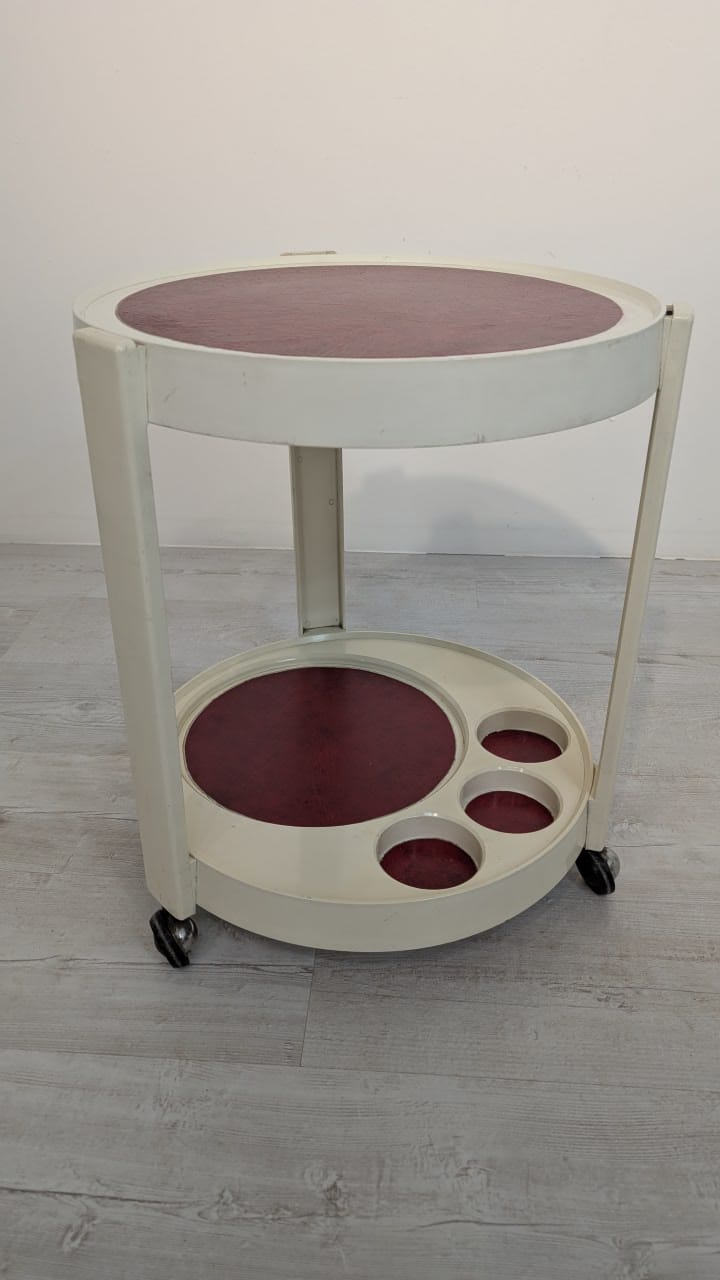 Mobilny stolik barowy mid-century proj. Luigi Massoni z lat 70-tych - Image 11
