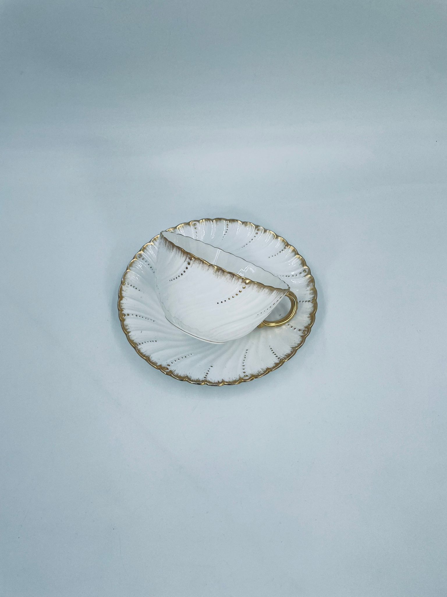 Zestaw śniadaniowy Filiżanka kolekcjonerska porcelanowa Sarreguemines - Image 5