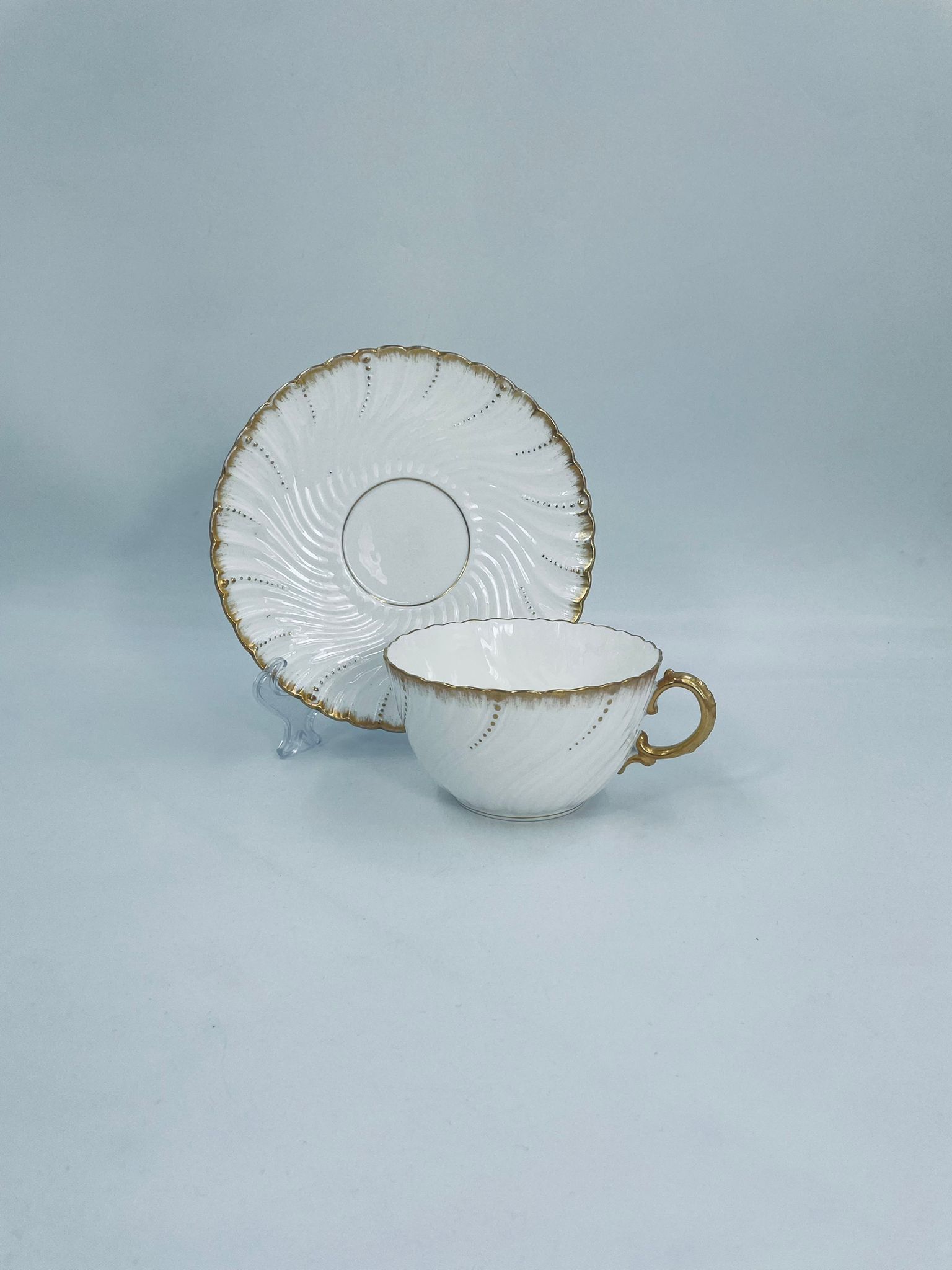 Zestaw śniadaniowy Filiżanka kolekcjonerska porcelanowa Sarreguemines - Image 11