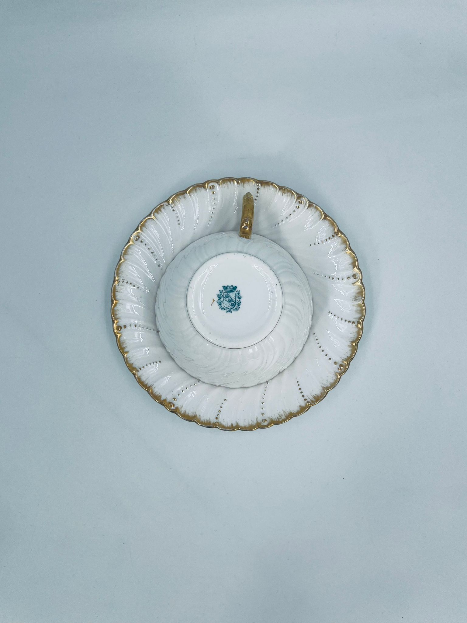 Zestaw śniadaniowy Filiżanka kolekcjonerska porcelanowa Sarreguemines - Image 10