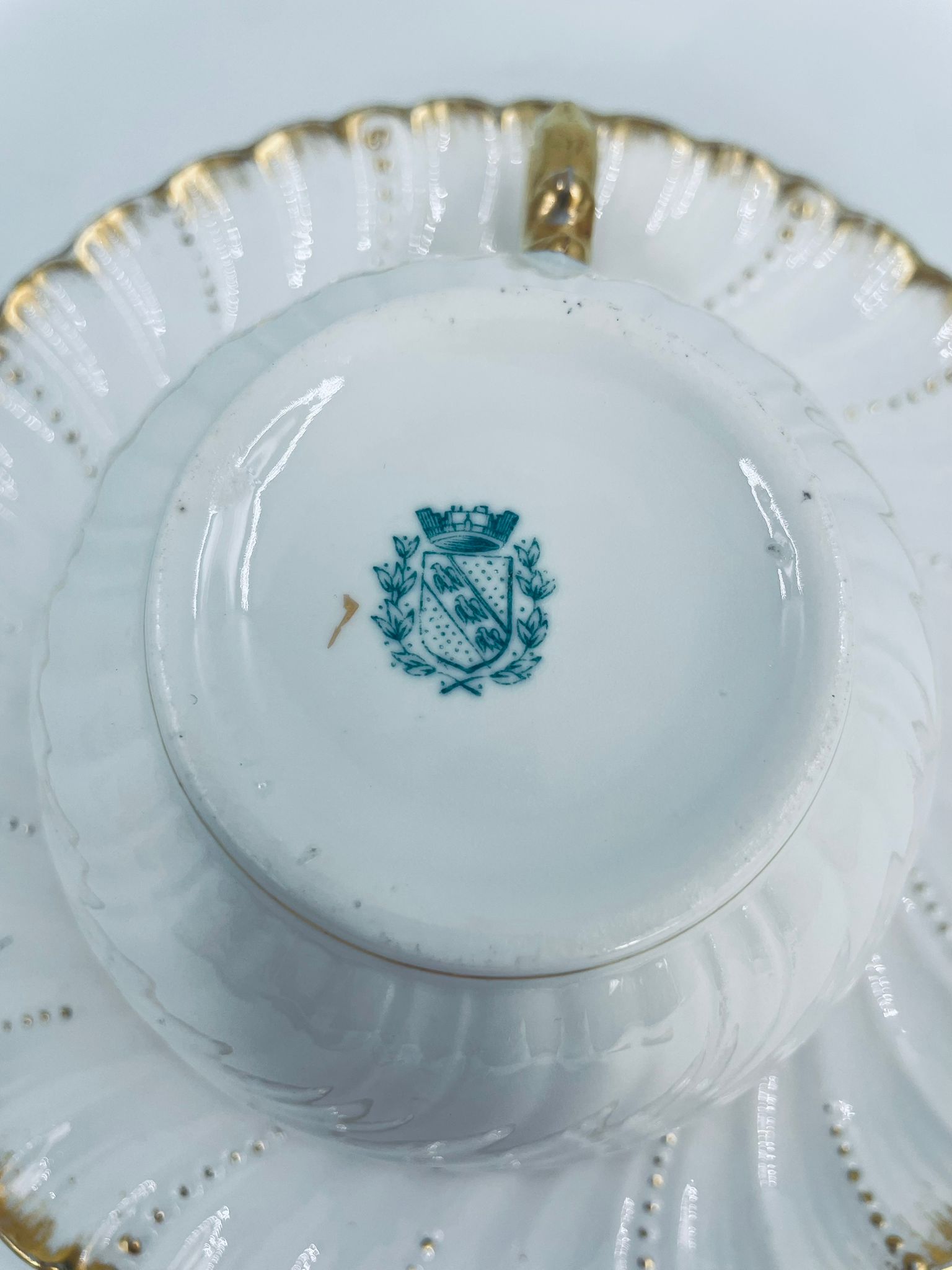 Zestaw śniadaniowy Filiżanka kolekcjonerska porcelanowa Sarreguemines - Image 9