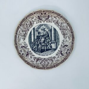 Antique plate, collectible, Sarreguemines